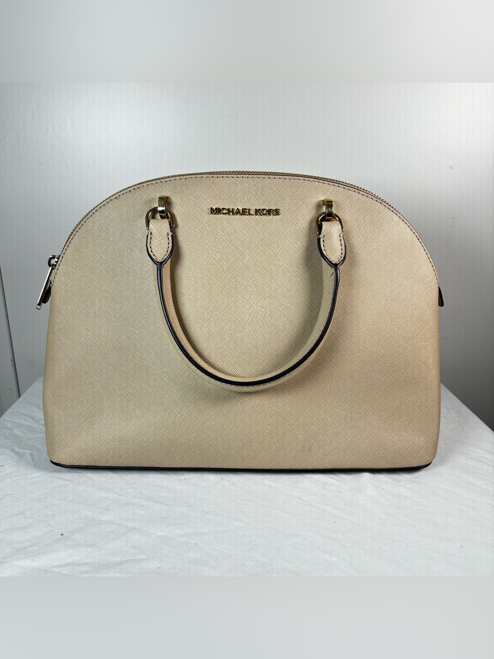 Michael Kors Cindy Large Dome Satchel 13x9.5x4 in
